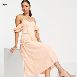 Nice summer pink midi dress